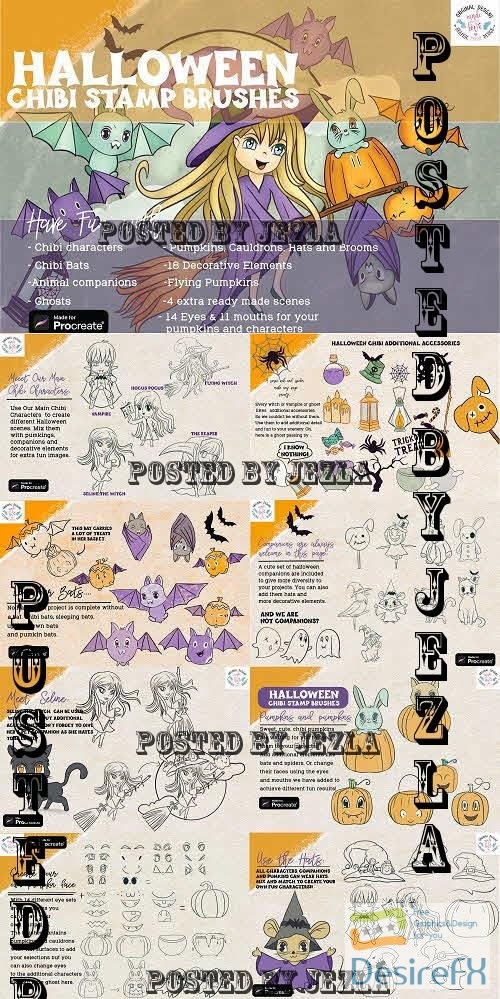 Halloween Procreate Stamps / Brushes - 1948479