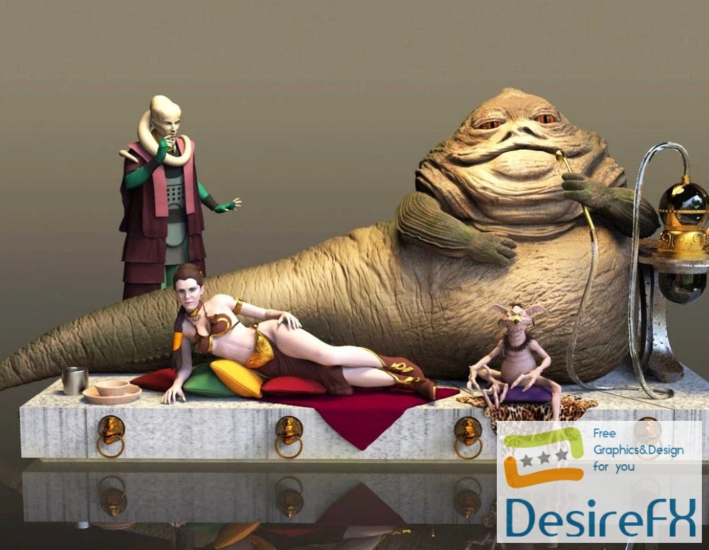 Jabba Hatt Star Wars 3D Print