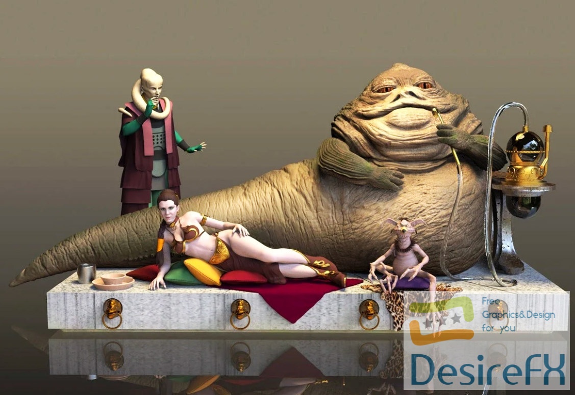Jabba Hatt Star Wars 3D Print