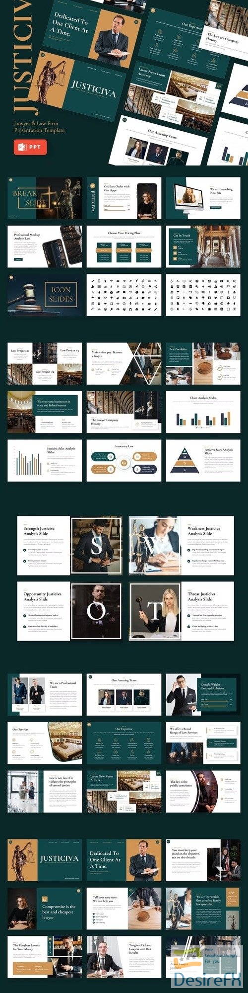 Justiciva - Lawyer & Law Firm Powerpoint, Keynote Template