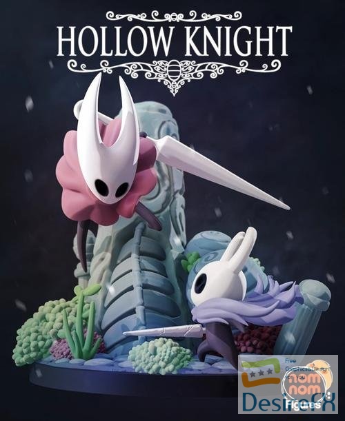Knight and Hornet Hollow Knight – 3D Print
