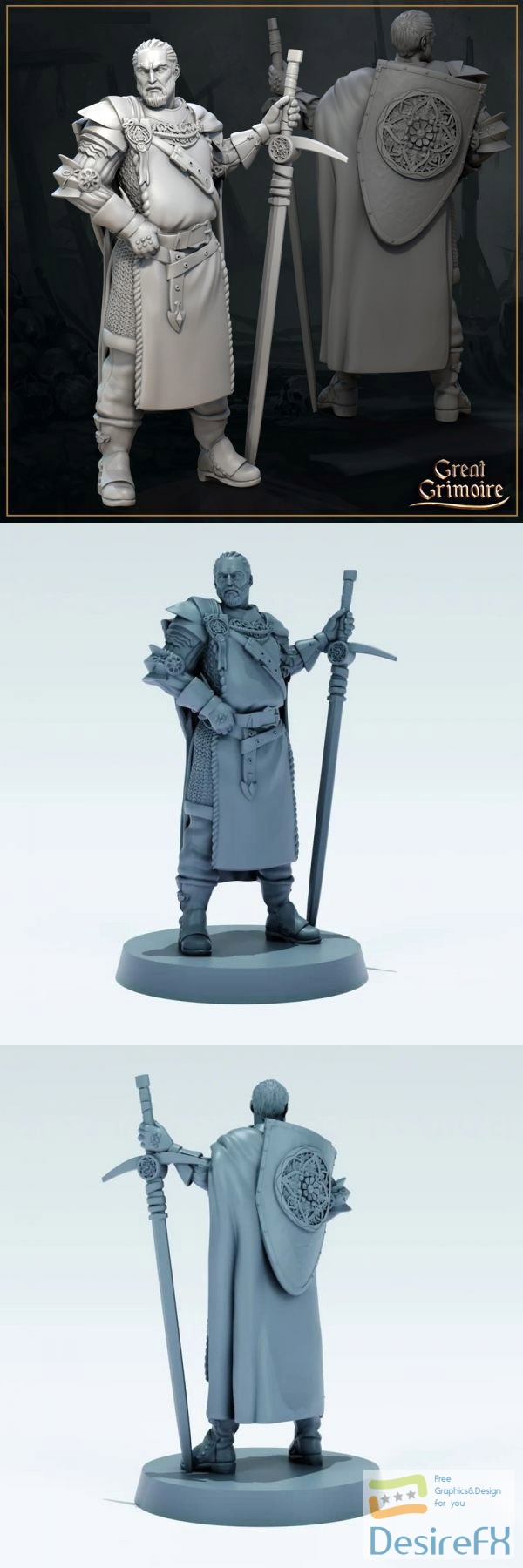 Knight Crusader 3D Print