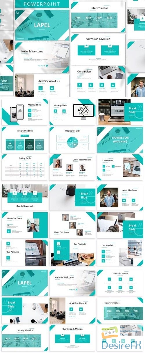 Lapel - Business Powerpoint, Keynote and Google Slides