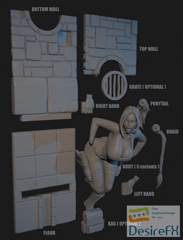 Lara Croft 3D Print