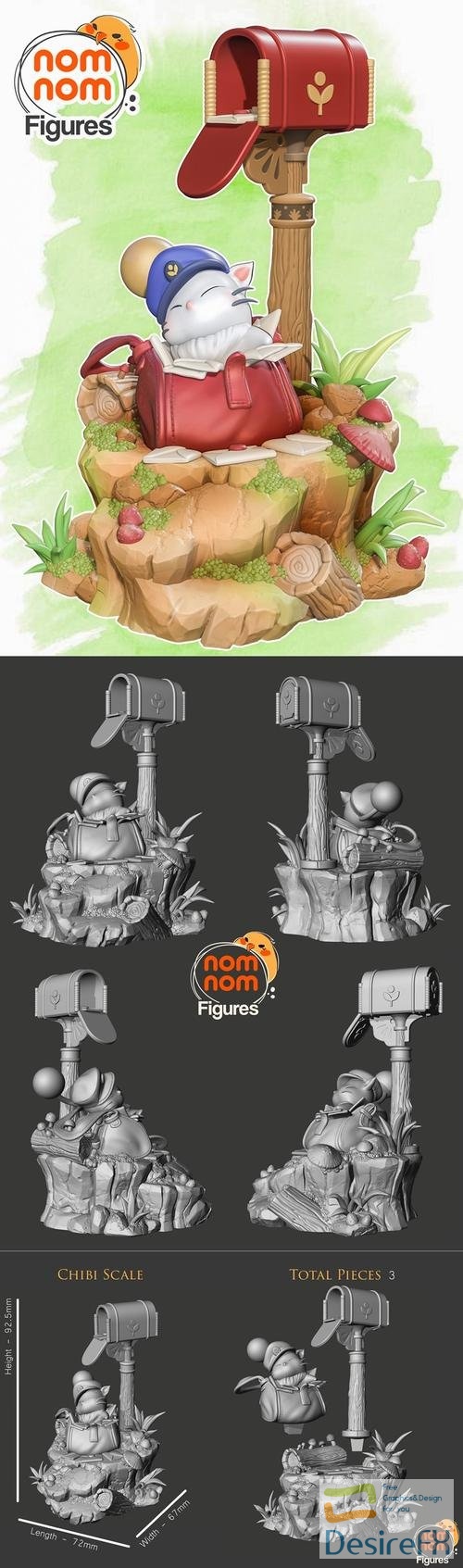 Mail Moogle from Final Fantasy – 3D Print