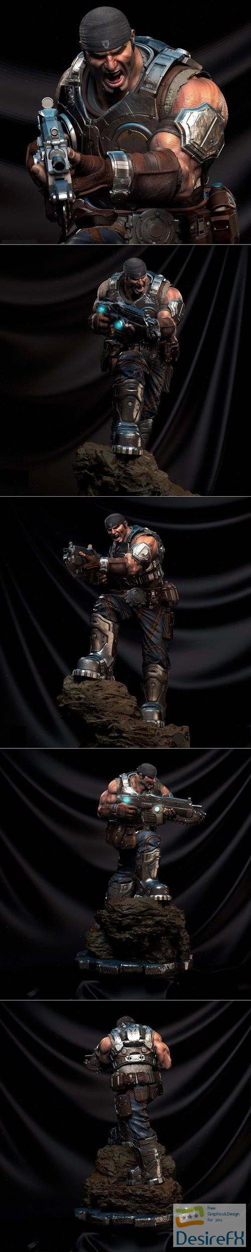 Marcus Fenix Gears of War – 3D Print