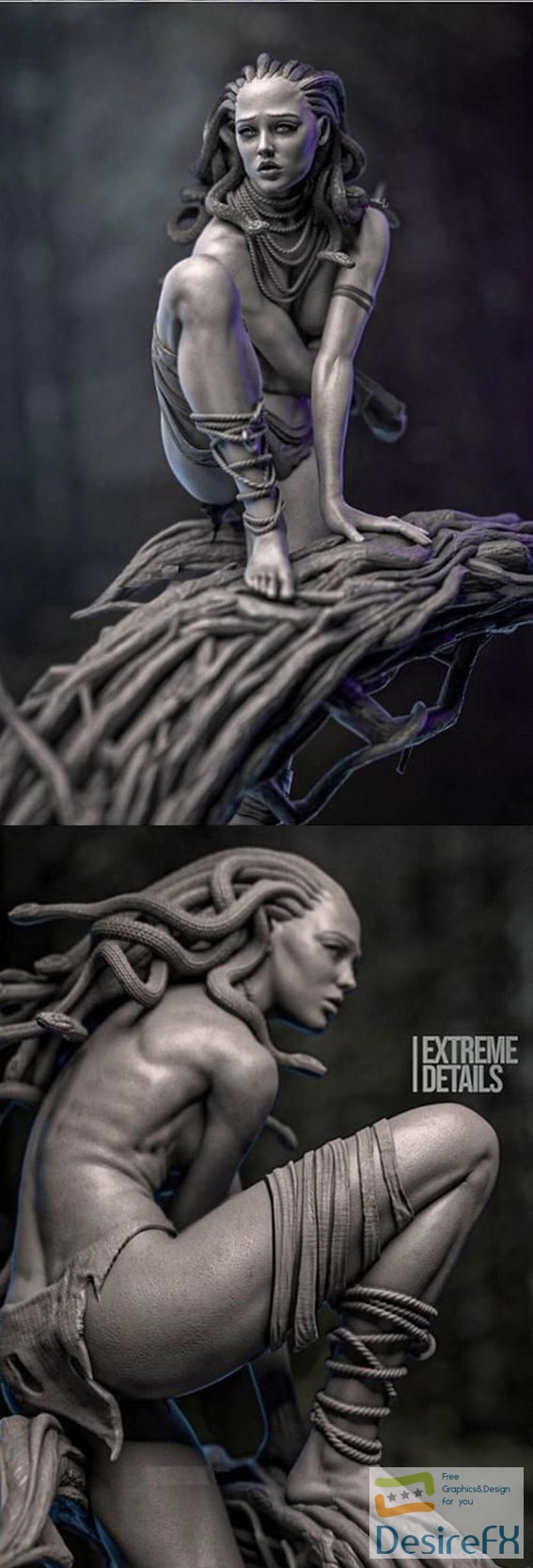 Medusa Hunts 3D Print