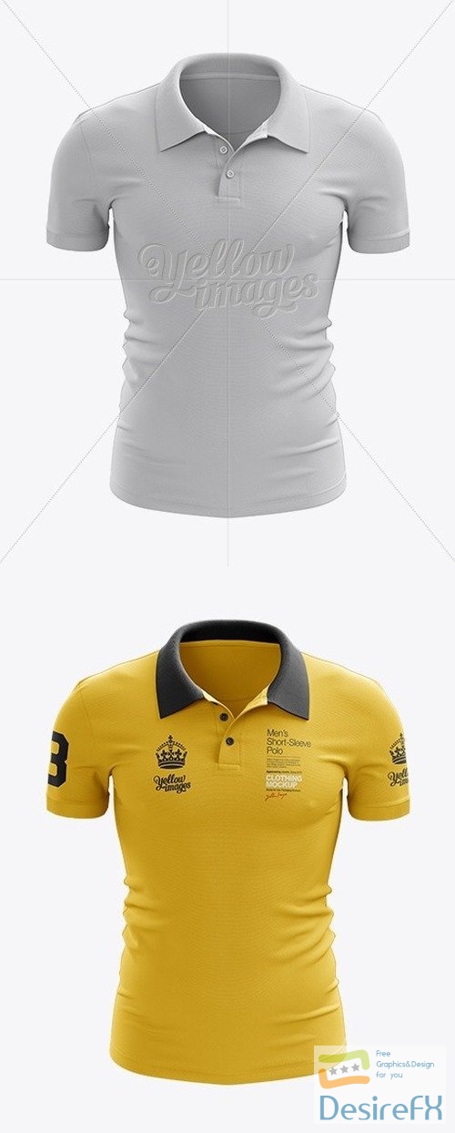 Men's Polo Mockup - Front View 11010