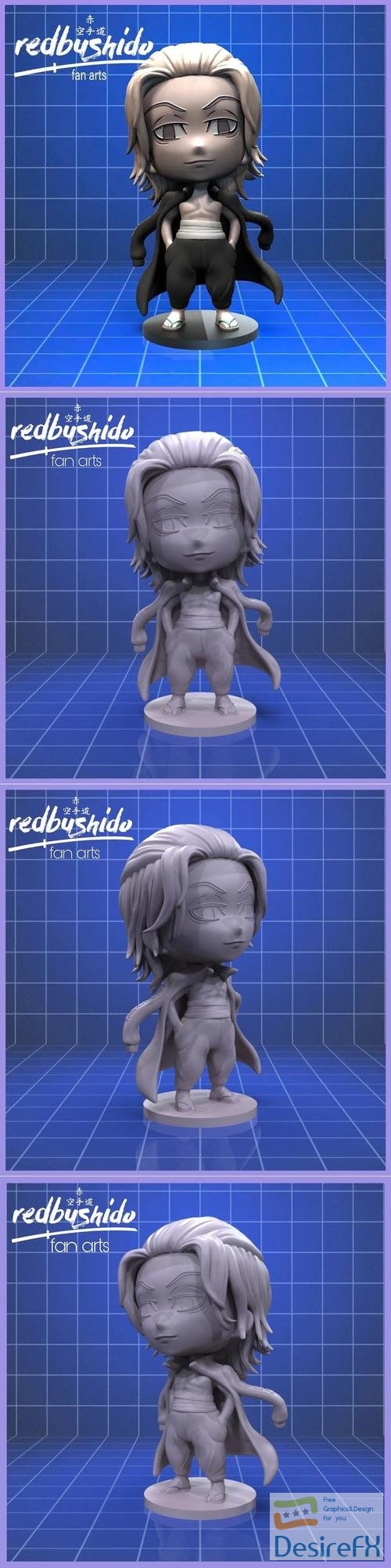 Mikey Nendoroid Style FanArt from Tokyo Revengers – 3D Print