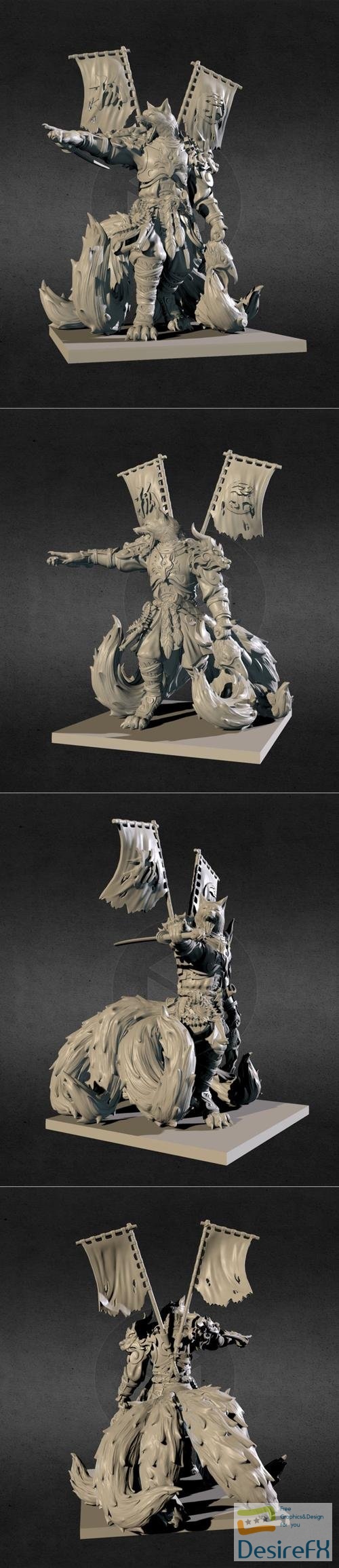 ODA kitsune shogun – 3D Print