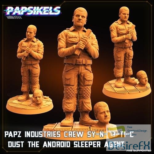 Papz Industries Crew SY-N-T3-T1-C Dust the Android Agent – 3D Print