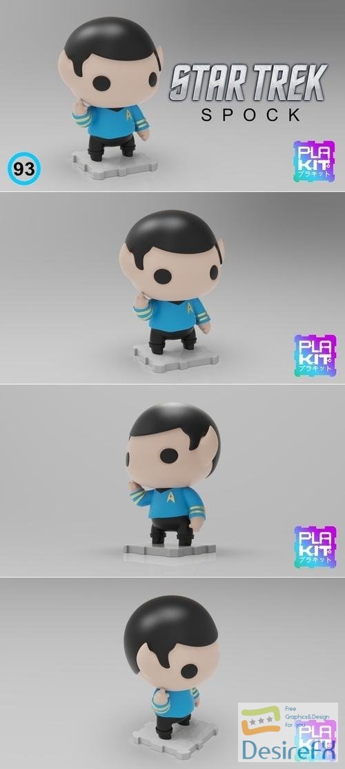 Plakit Star Trek, Spock – 3D Print