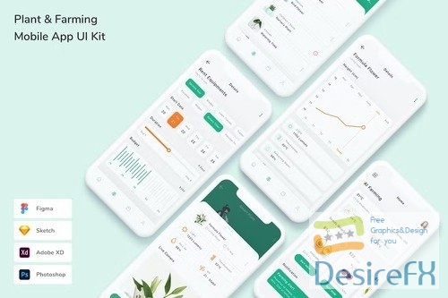 Plant & Farming Mobile App UI Kit
