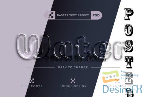 PSD Water - Editable Text Effect
