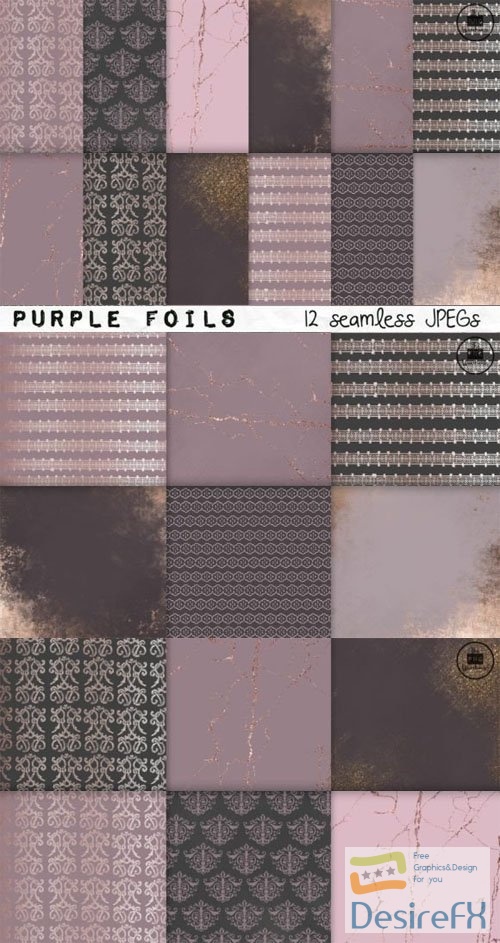 Purple Foils - 12 Textures Collection