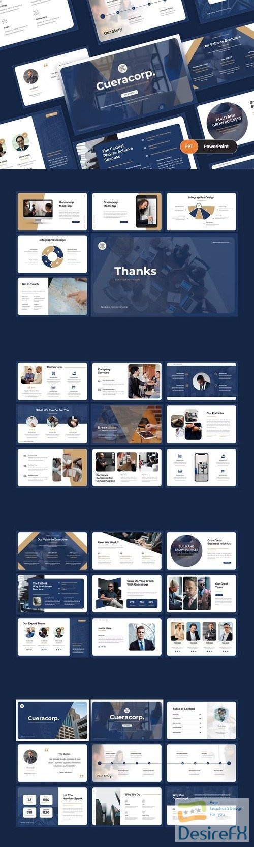 Queracorp - Business PowerPoint Template