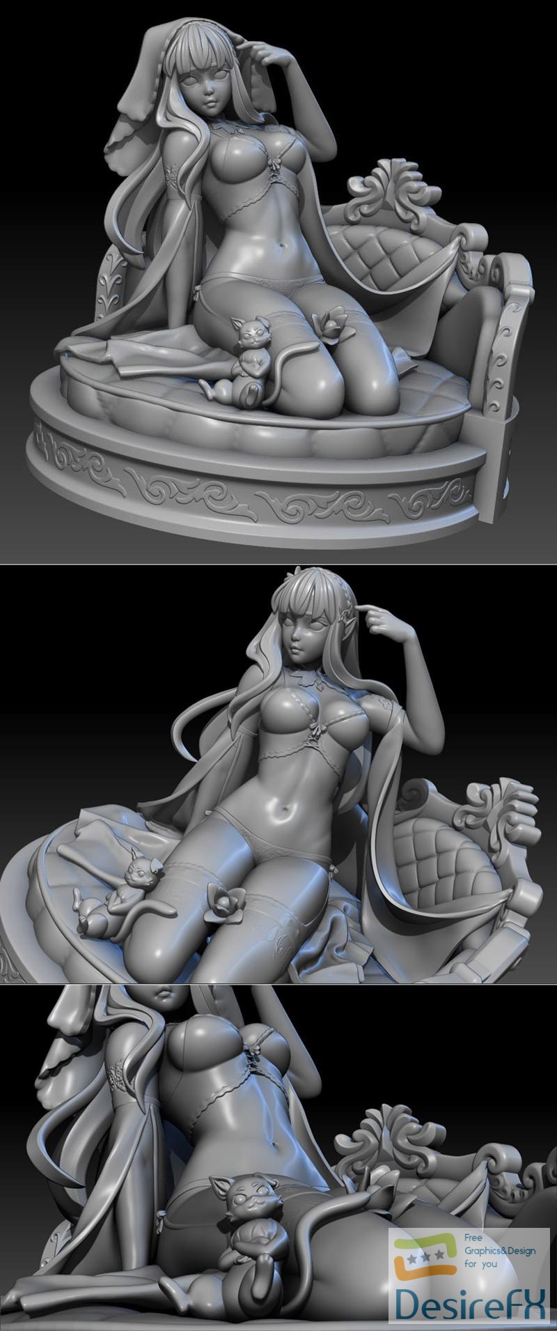 ReZero Emilia 3D Print