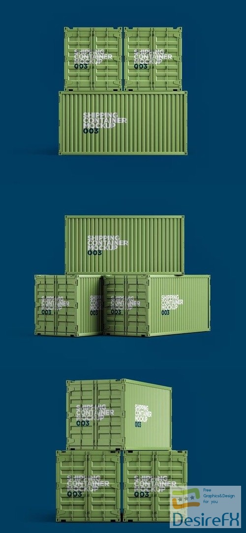 Shipping Container Mockup 003