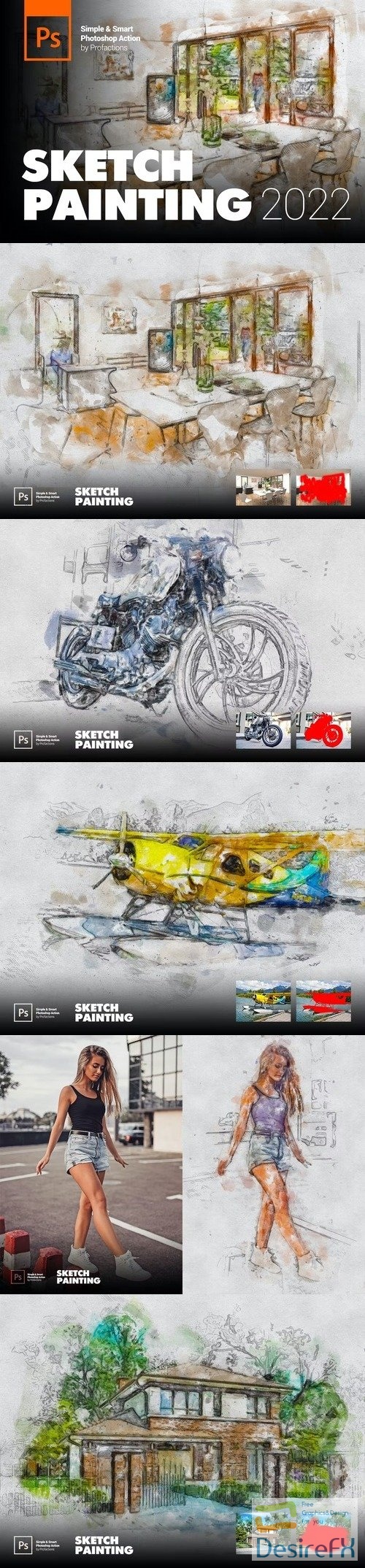 Sketch Painting Photoshop Action
