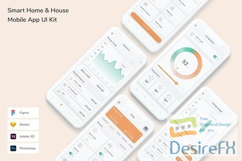 Smart Home & House Mobile App UI Kit