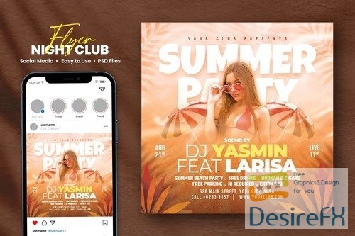 Summer Party Flyer - Min