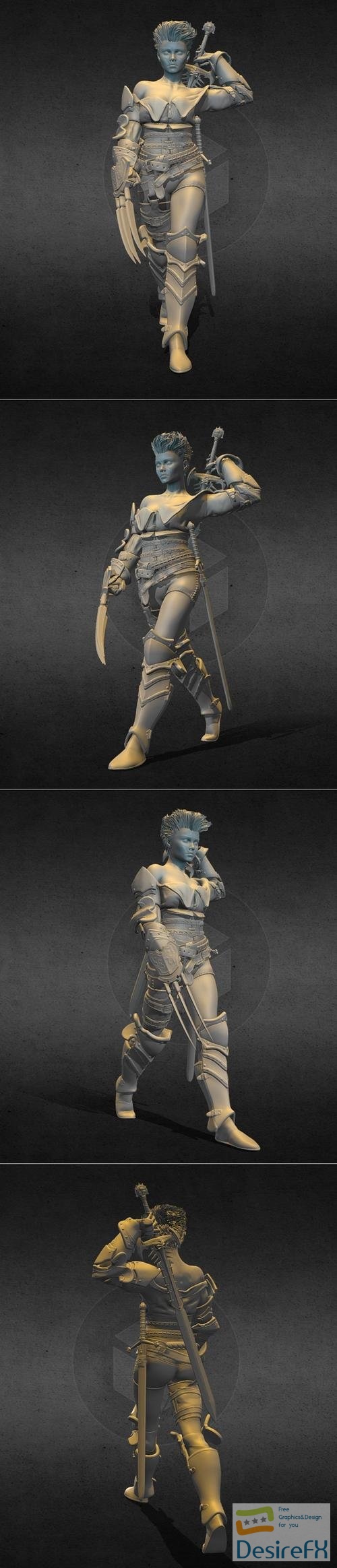 Tarian the mercenaryan Art – 3D Print