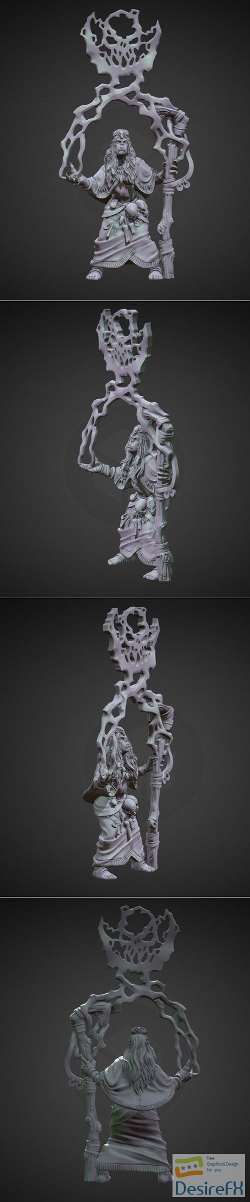 Thunder Shaman Orc Female – 3D Print