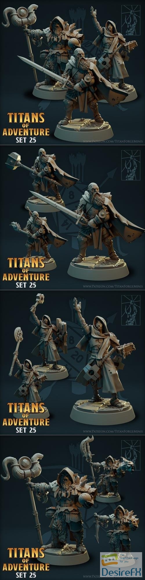 Titans of Adventure Set 25 – 3D Print