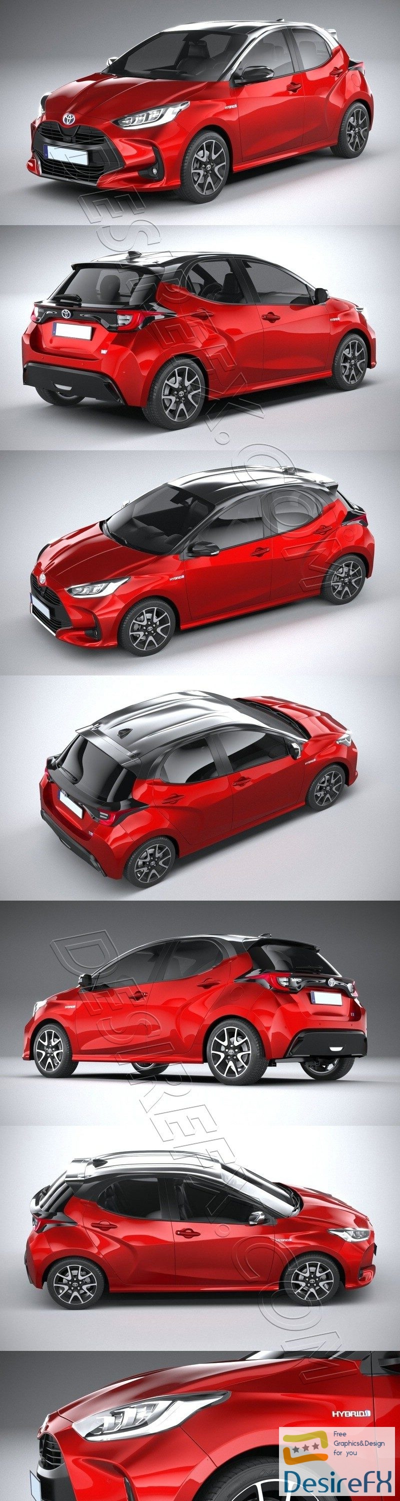 Toyota Yaris 2020 3D Model