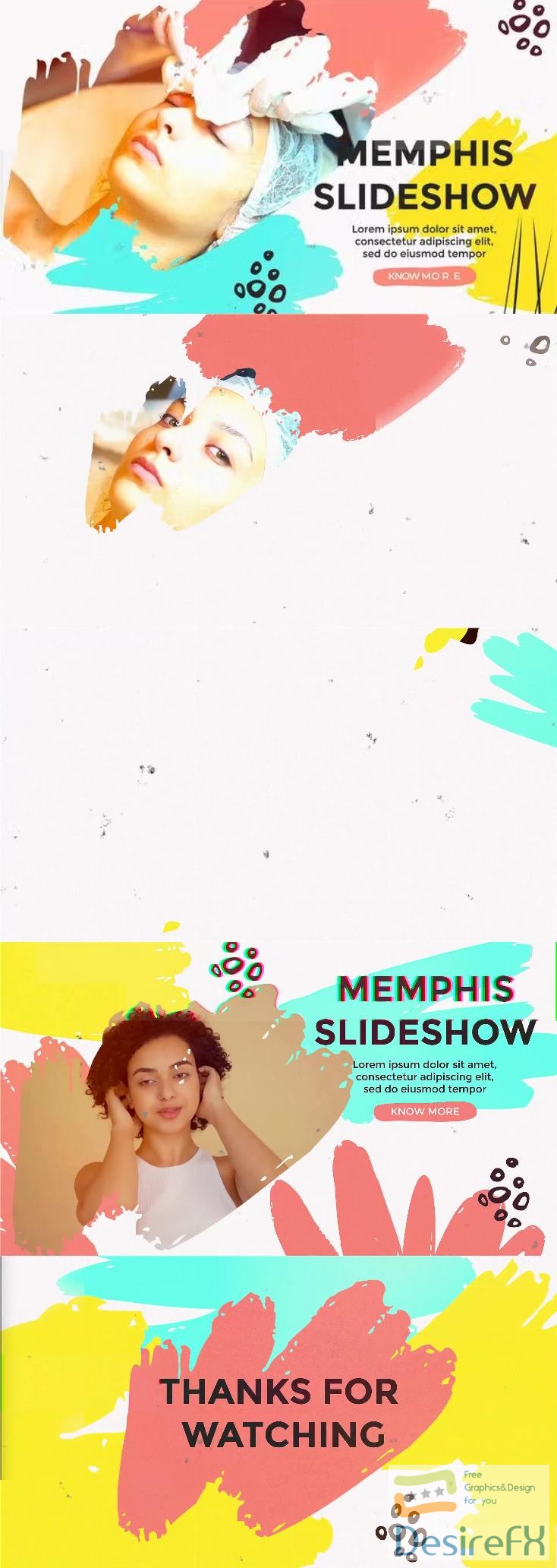 Videohive - Colorful Memphis Slideshow - 39121742