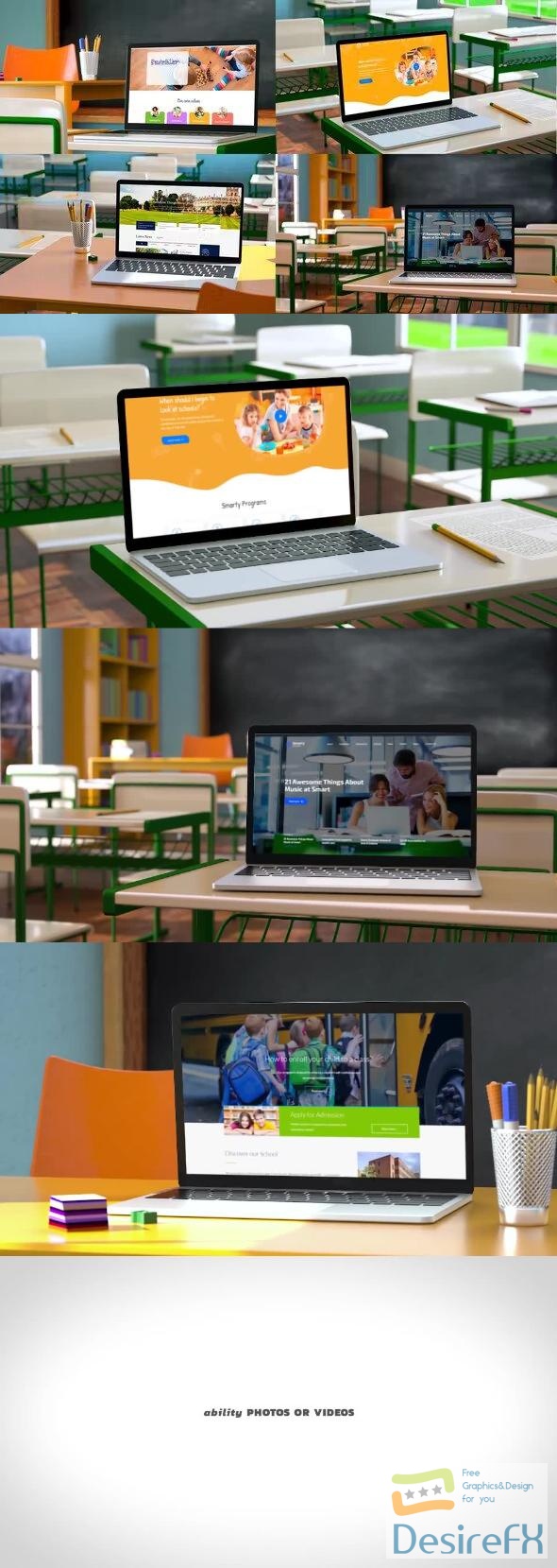 Videohive Laptop at Classroom Promo Presentation 39201939