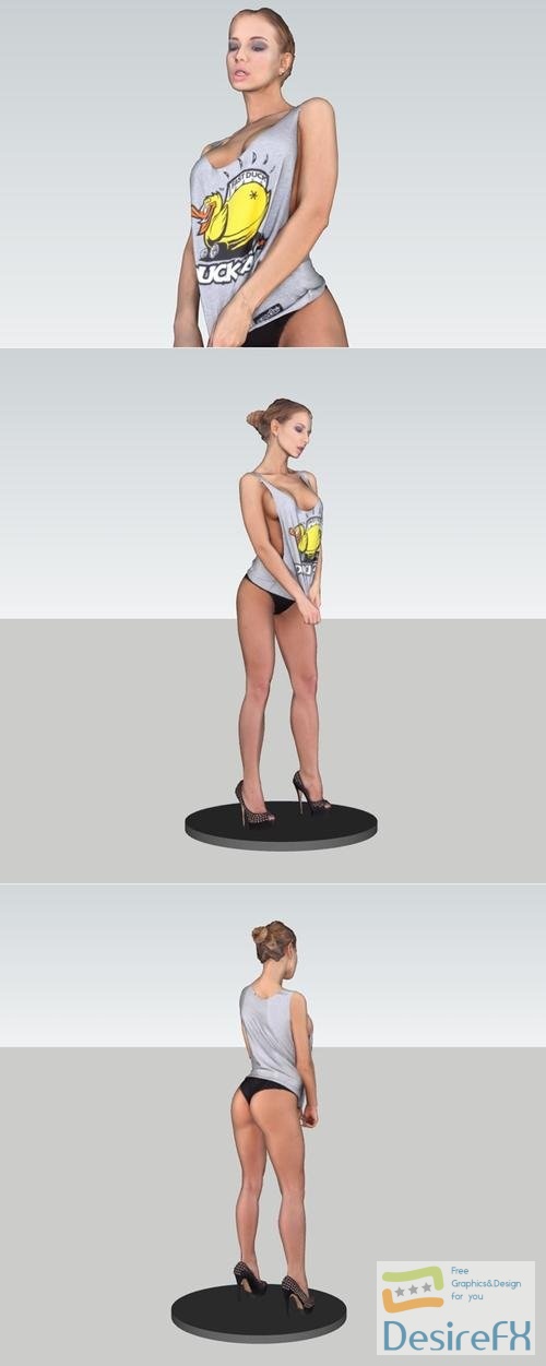 Woman Standing 67 – 3D Print