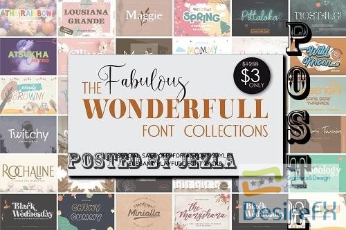 Wonderful Font Collection - 40 Premium Fonts