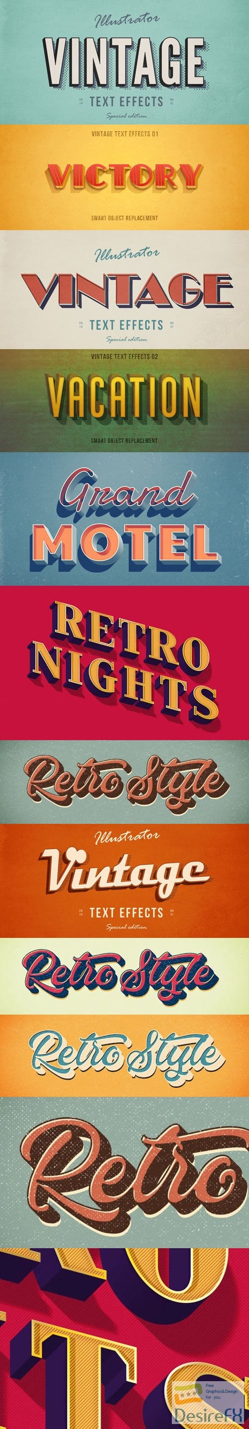 10 Best Vintage & Retro Text Effects for Photoshop