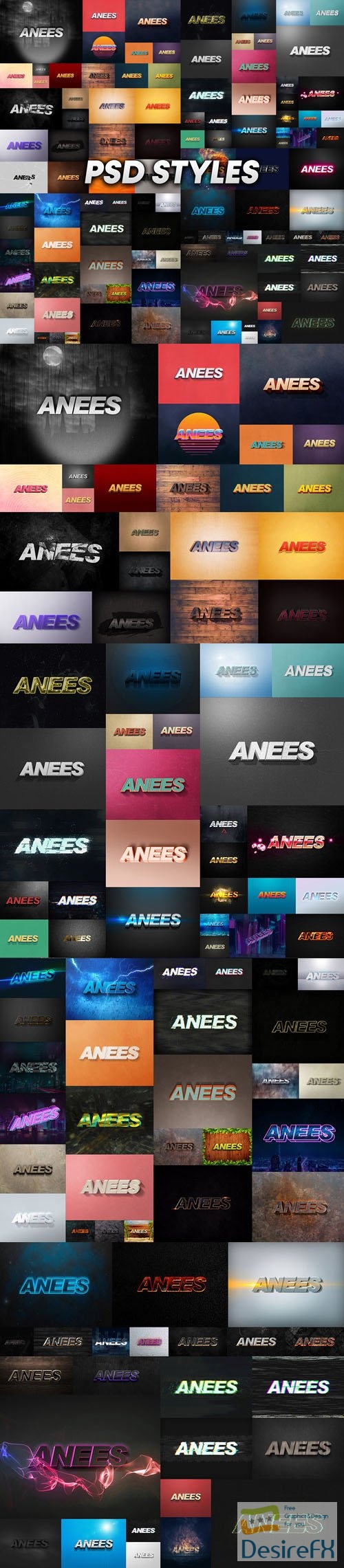 100+ Text Effects Bundle for Photoshop