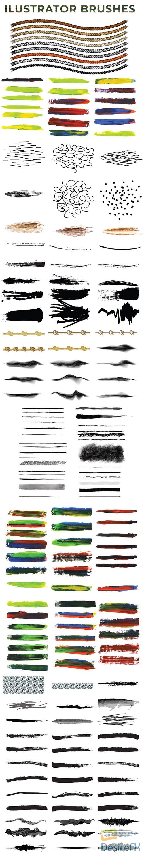 160+ Vector Brushes Collection for Illustrator