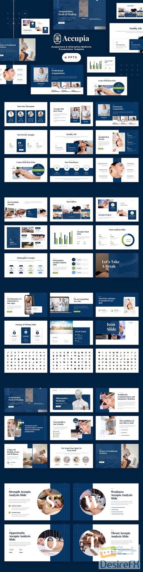 Accupia - Acupuncture Powerpoint Template
