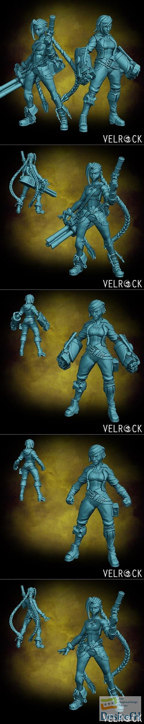 Arcane Jinx and Vi from League of Legends – 3D Print