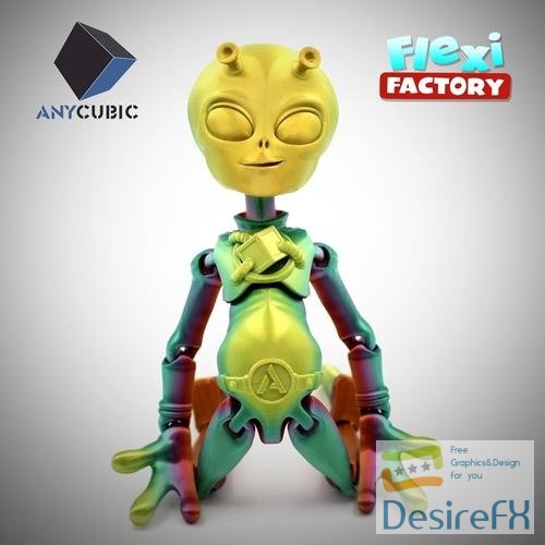 Articulated Flexi - Flexi Factory Anycubic Alien – 3D Print