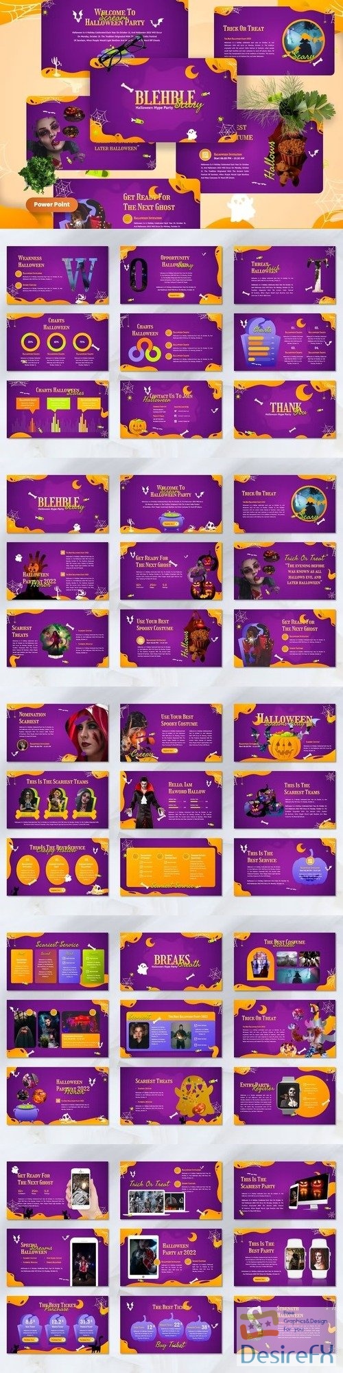 Blehble - Vibe Halloween Powerpoint Template