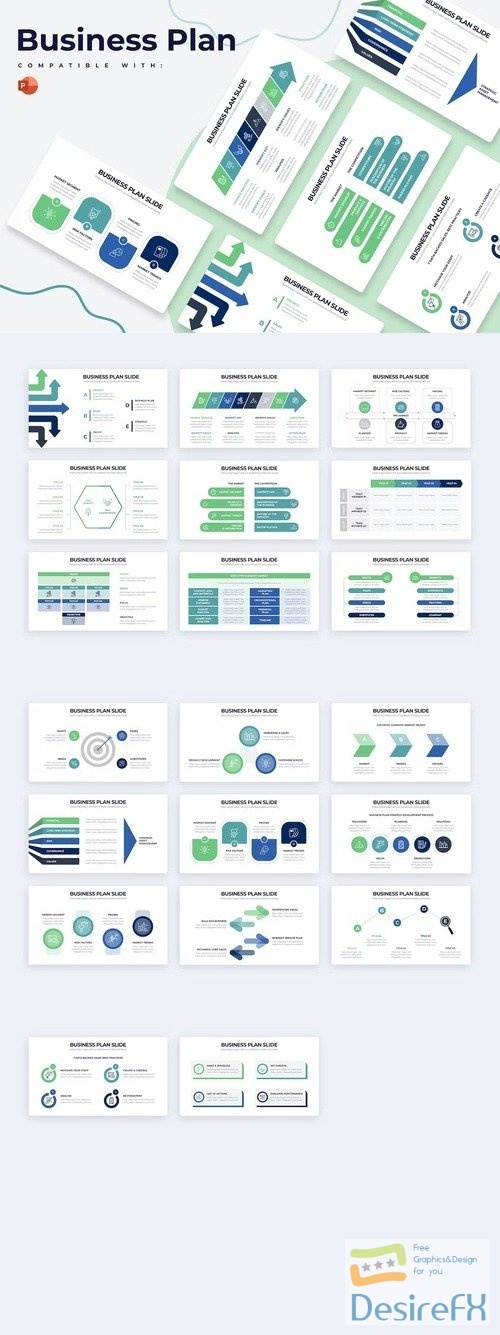 Business Plan PowerPoint Infographics
