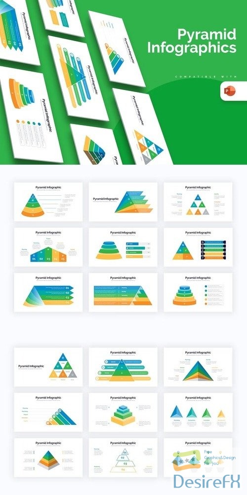 Business Pyramid PowerPoint Infographics
