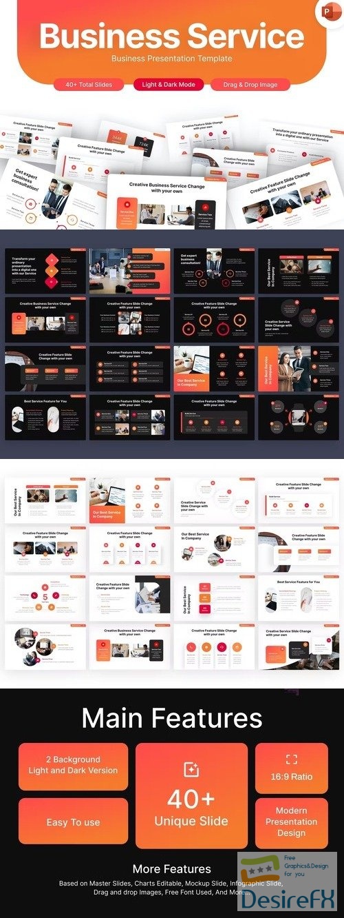 Business Service Professional PowerPoint Template