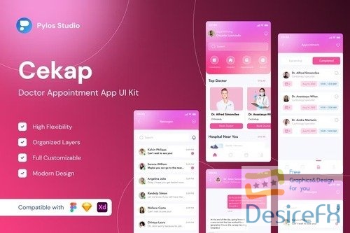 Cekap - Doctor Appointment Mobile App UI Kits
