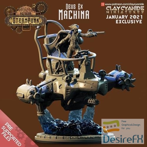 ClayCyanide - Victorian SteamPunk - Deus Ex Machina – 3D Print