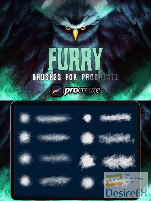 Dans Furry Brush For Procreate