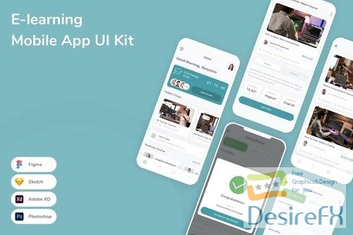 E-learning Mobile App UI Kit