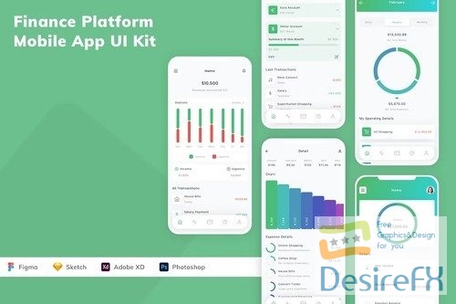 Finance Platform Mobile App UI Kit