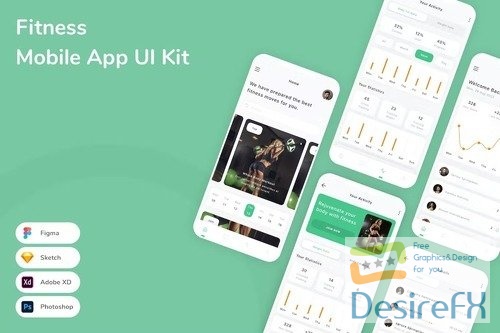 Fitness Mobile App UI Kit