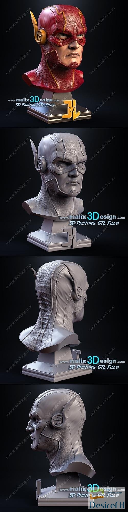 Flash Bust – 3D Print